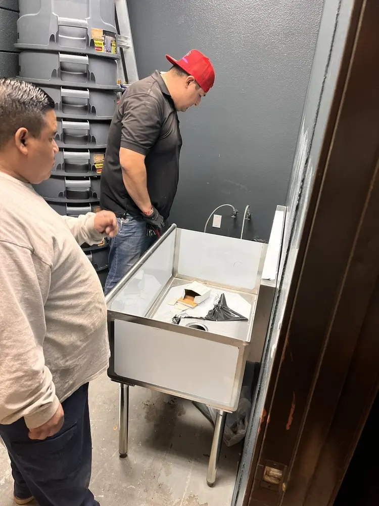 Commercial plumbing and sink installation in Eightmile